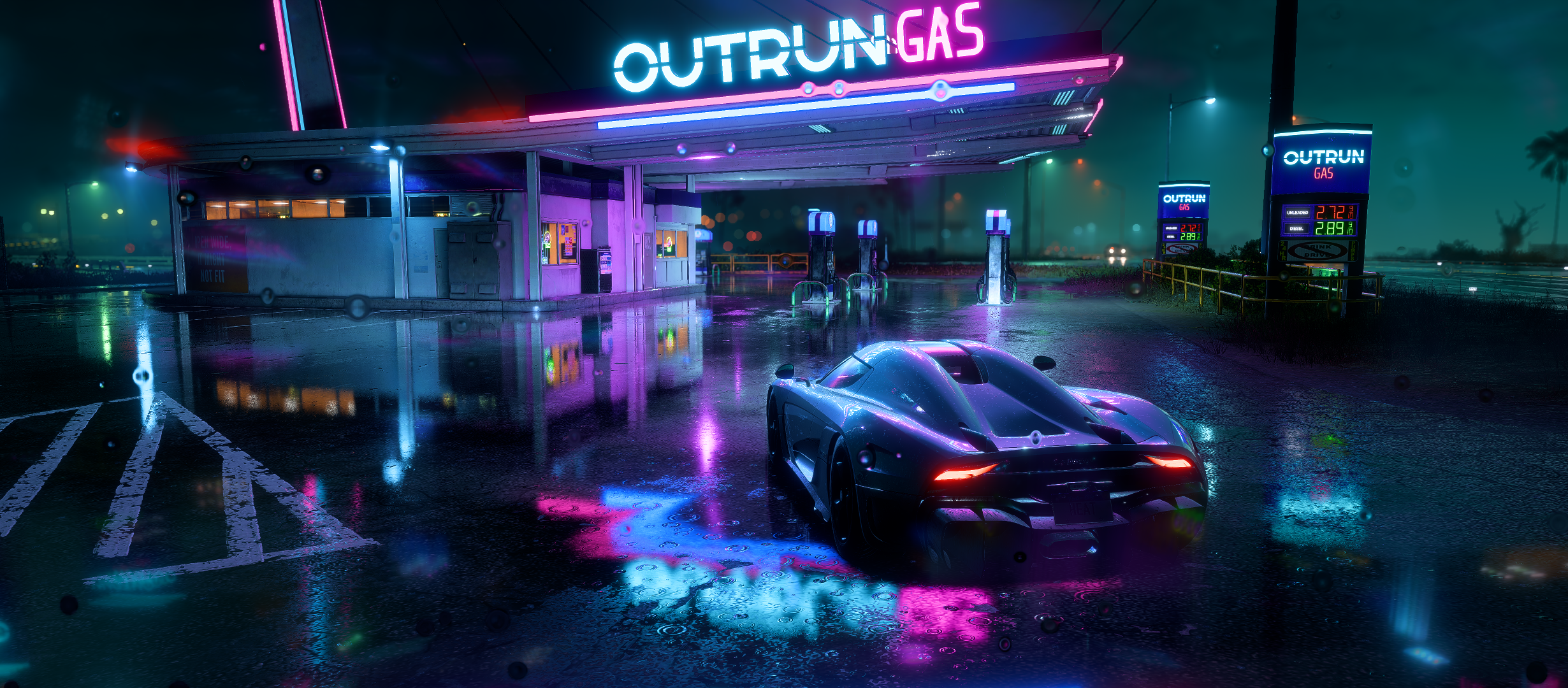 Need for Speed neon city street race